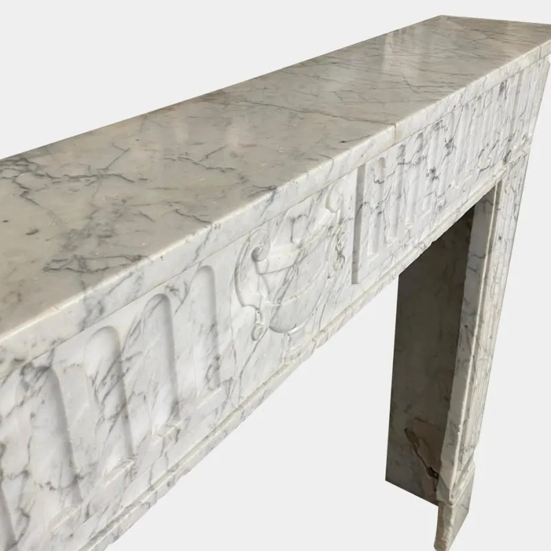New Pamono Louis XVI Marble Fireplace Mantel, 1790s