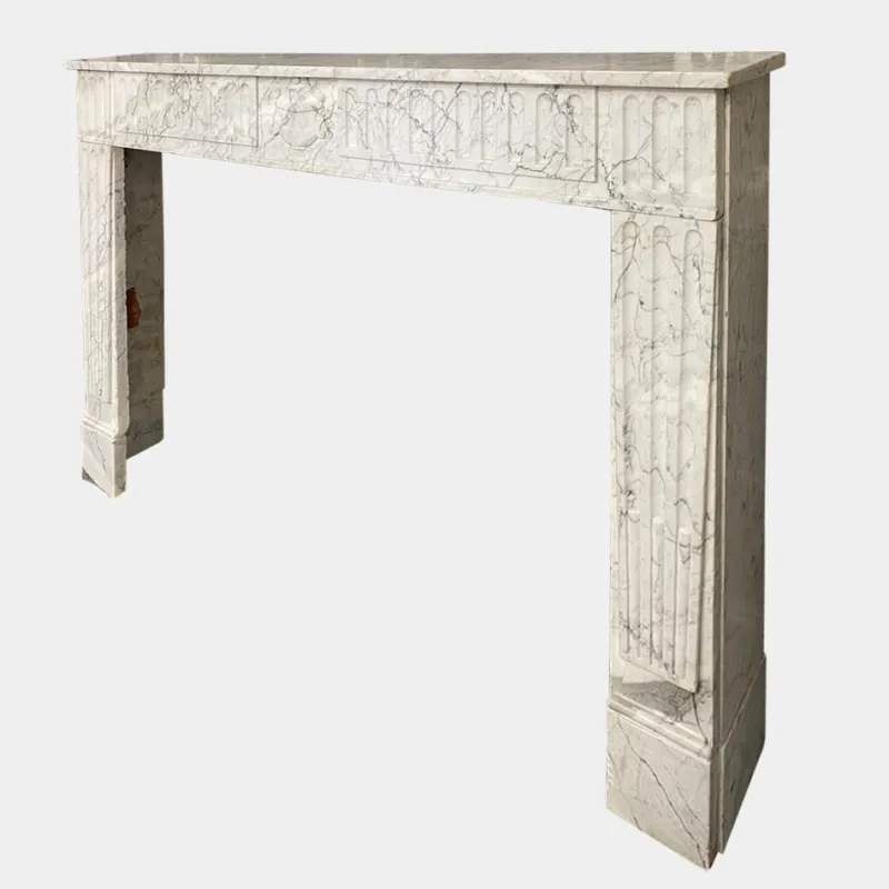 New Pamono Louis XVI Marble Fireplace Mantel, 1790s