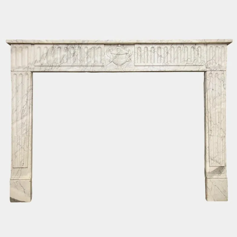 New Pamono Louis XVI Marble Fireplace Mantel, 1790s