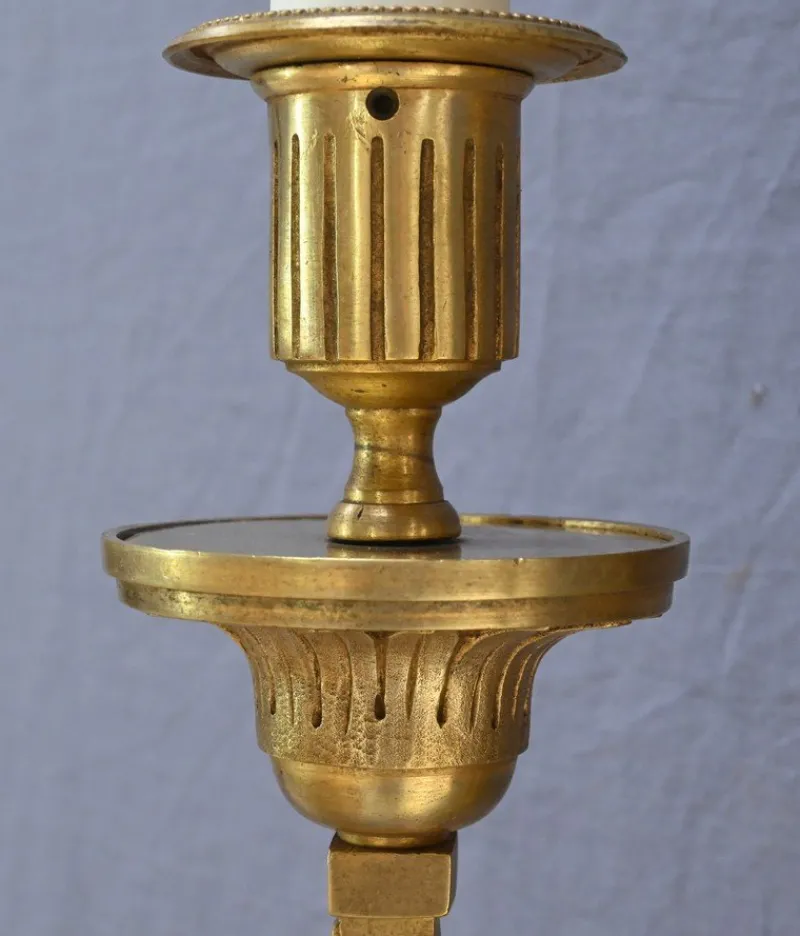 Pamono Louis XVI Style Bronze Wall Lights, Late 19th Century, Set of 2> Wall Lights & Sconces