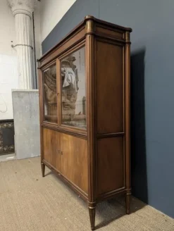 Pamono Louis XVI Style Cherry Wood Display Case> Cabinets & Wardrobes
