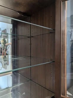 Pamono Louis XVI Style Cherry Wood Display Case><noscript><img width=