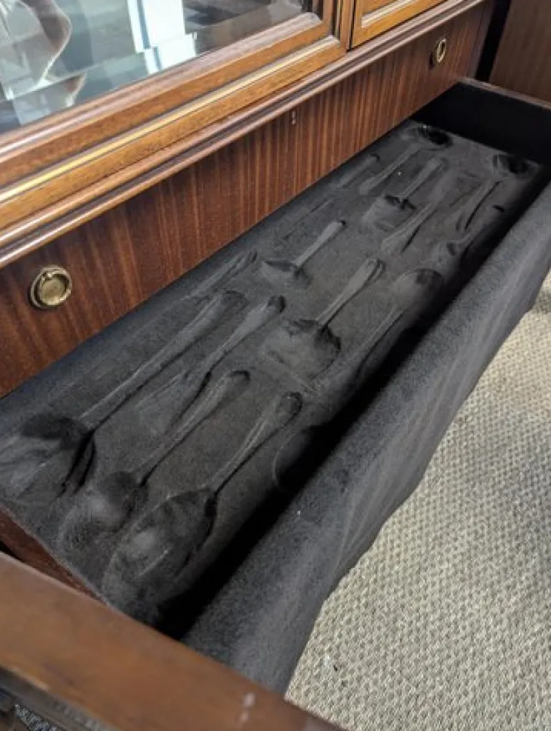 Pamono Louis XVI Style Cherry Wood Display Case> Cabinets & Wardrobes