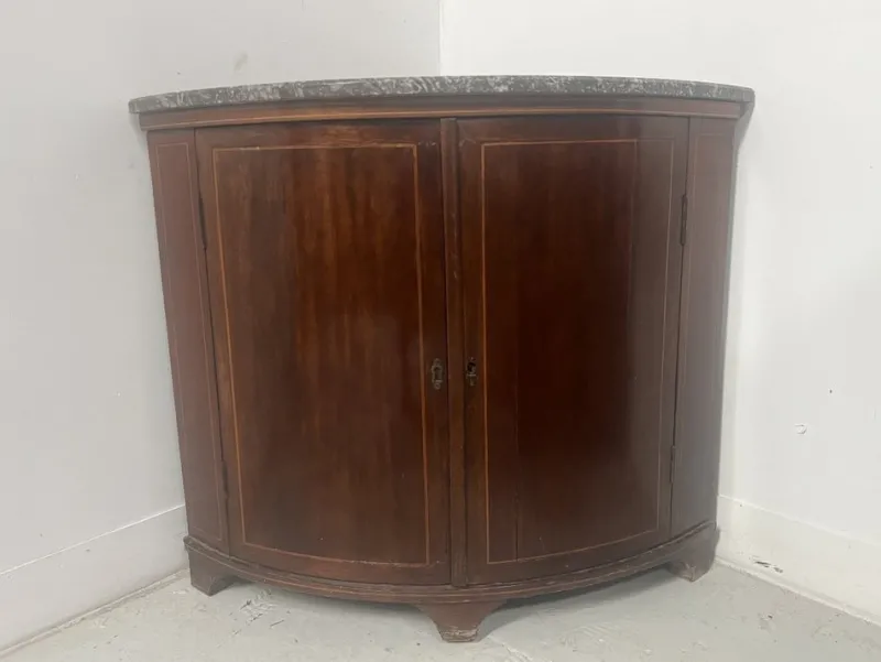 Pamono Louis XVI Style Demi-Lune Corner Cabinet, 19th Century> Sideboards & Buffets