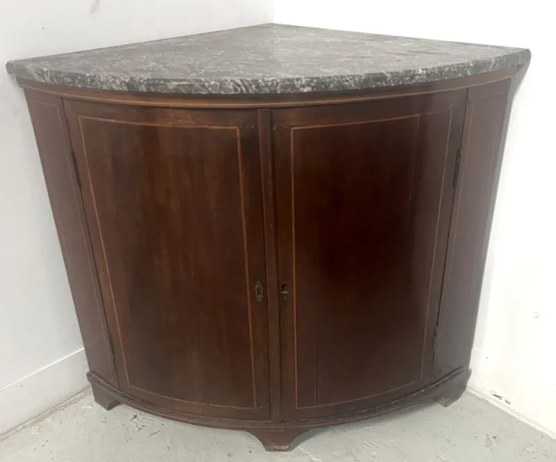 Pamono Louis XVI Style Demi-Lune Corner Cabinet, 19th Century> Sideboards & Buffets