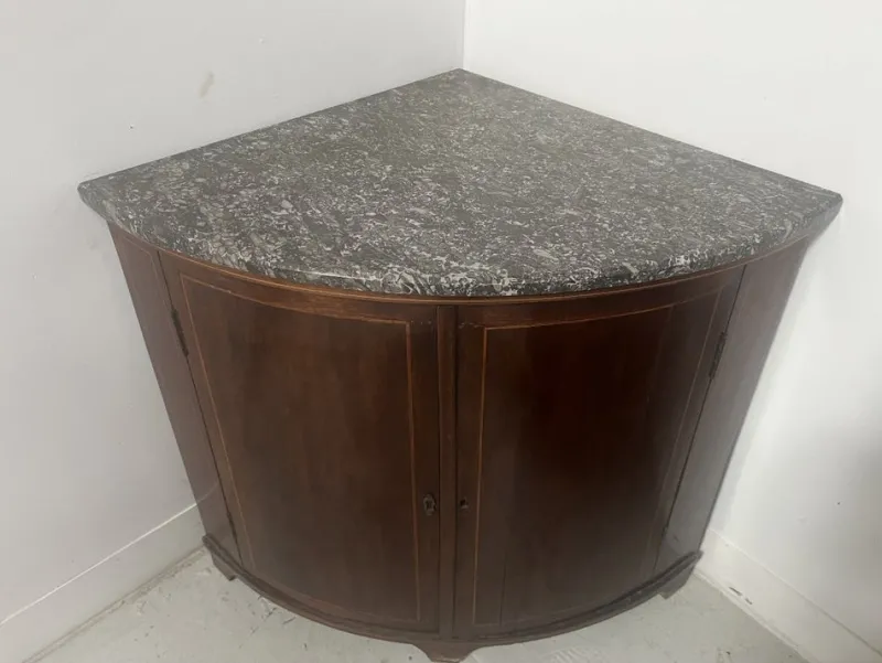 Pamono Louis XVI Style Demi-Lune Corner Cabinet, 19th Century> Sideboards & Buffets