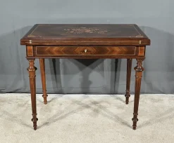 Outlet Pamono Louis Xvi Style Marquetry System Table, Late 19th Century