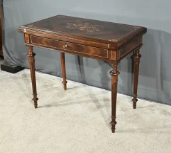Outlet Pamono Louis Xvi Style Marquetry System Table, Late 19th Century