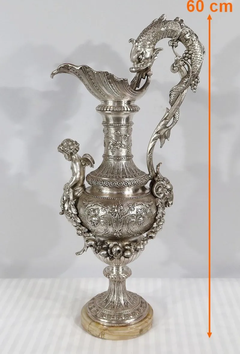 Pamono Louis XVI Style Silver Ewer, 19th Century> Bottles, Carafes & Jugs
