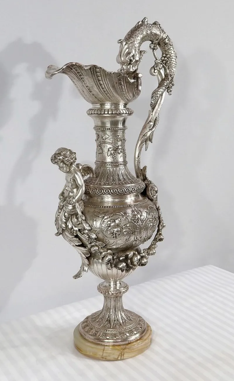 Pamono Louis XVI Style Silver Ewer, 19th Century> Bottles, Carafes & Jugs