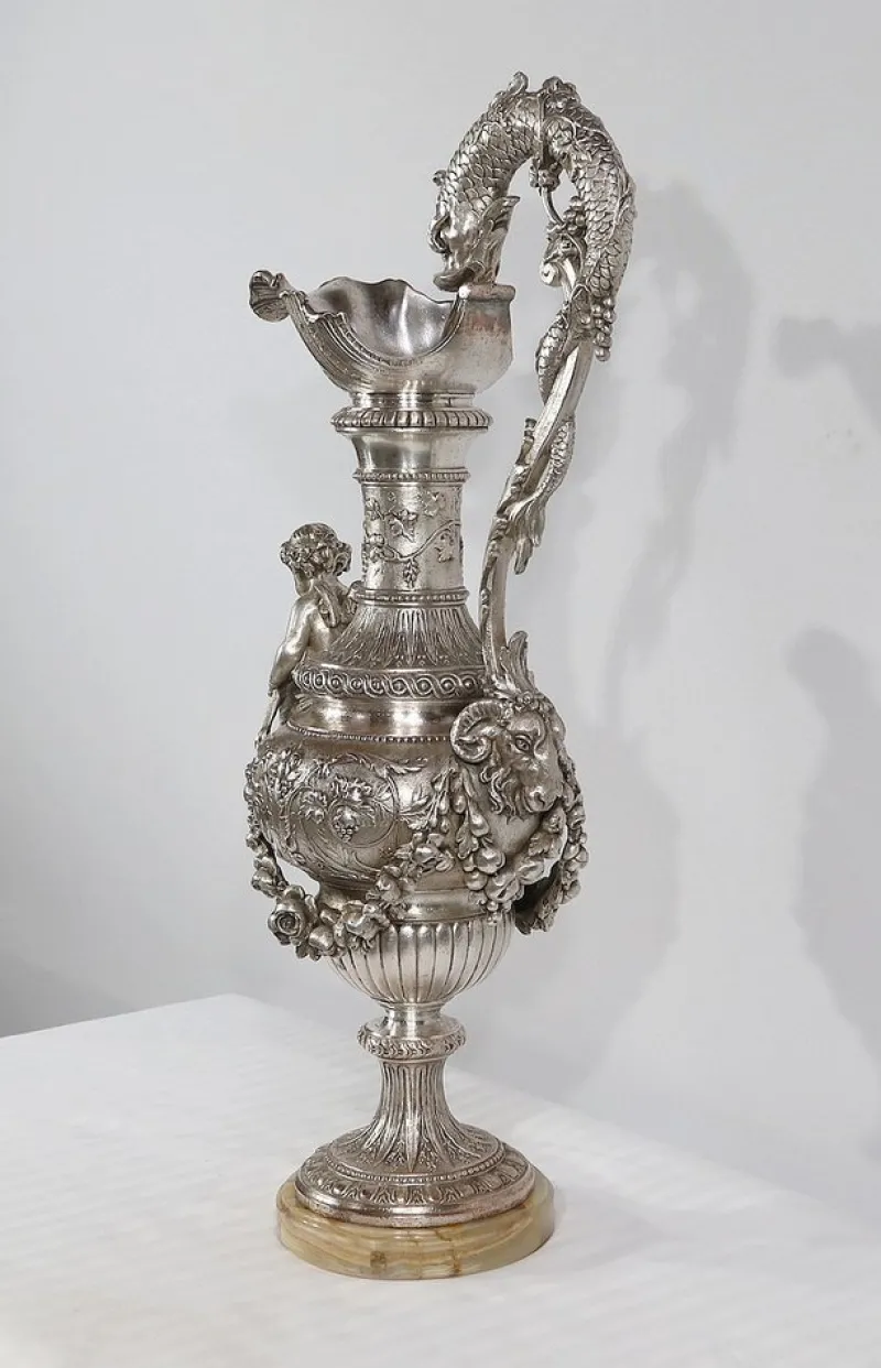 Pamono Louis XVI Style Silver Ewer, 19th Century> Bottles, Carafes & Jugs