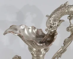 Pamono Louis XVI Style Silver Ewer, 19th Century><noscript><img width=