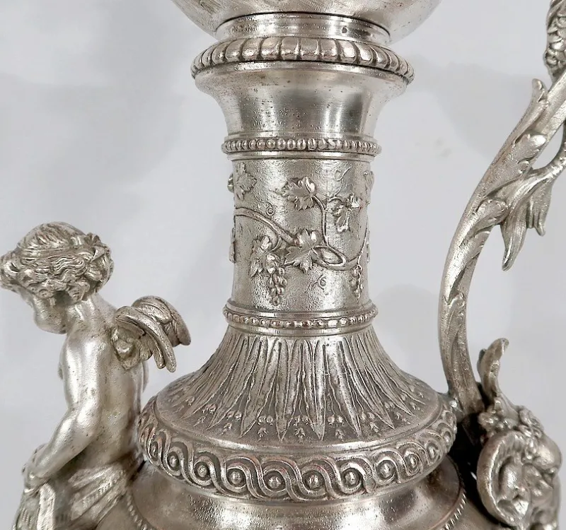 Pamono Louis XVI Style Silver Ewer, 19th Century> Bottles, Carafes & Jugs