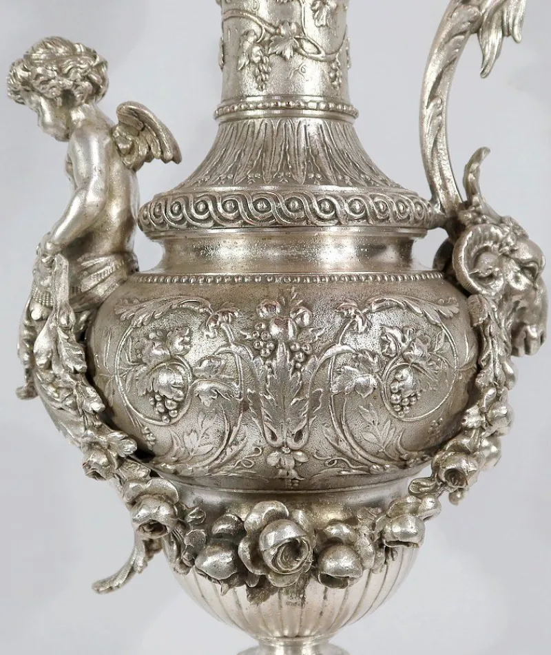 Pamono Louis XVI Style Silver Ewer, 19th Century> Bottles, Carafes & Jugs