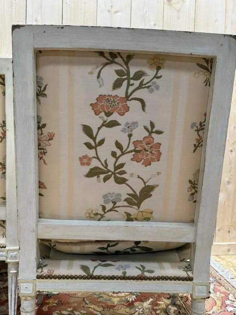 Pamono Louis XVI Style Sofa and Chairs, Set of 3> Living Room Sets