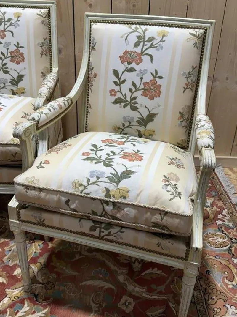 Pamono Louis XVI Style Sofa and Chairs, Set of 3> Living Room Sets