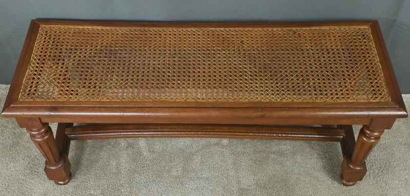 Pamono Louis XVI Style Walnut and Beech Bench, Early 20th Century> Benches