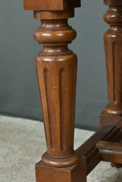 Pamono Louis XVI Style Walnut and Beech Bench, Early 20th Century><noscript><img width=