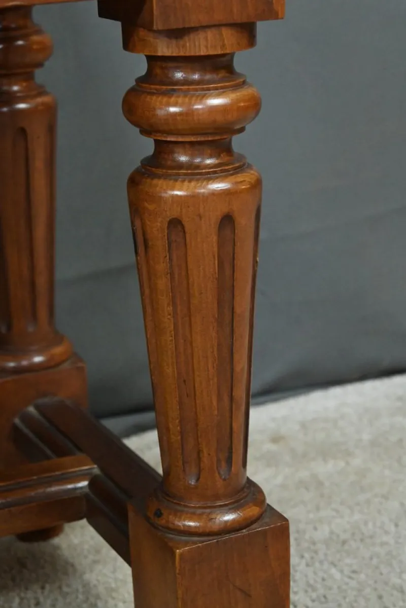 Pamono Louis XVI Style Walnut and Beech Bench, Early 20th Century> Benches