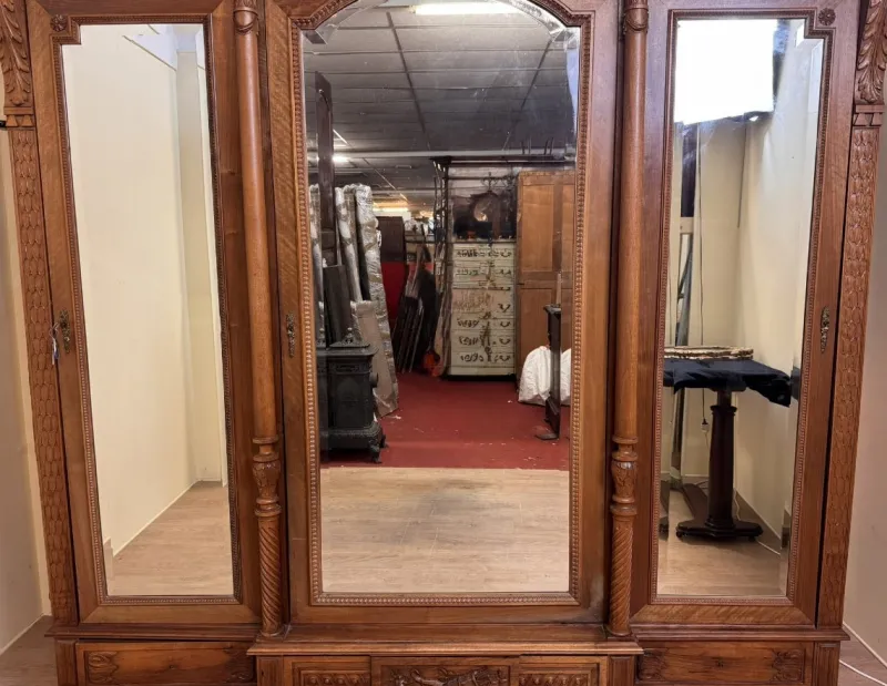 Best Pamono Louis XVI Style Walnut Wardrobe, 1850