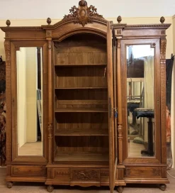 Best Pamono Louis XVI Style Walnut Wardrobe, 1850