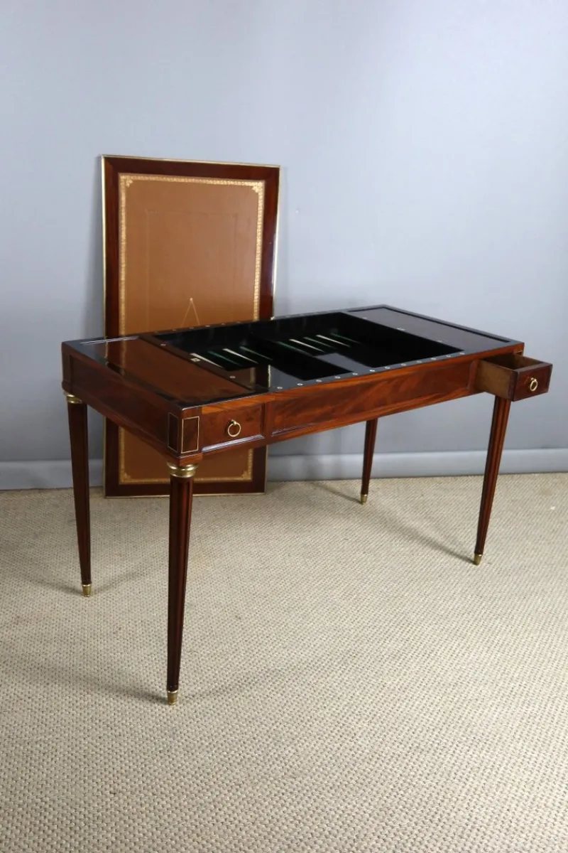 New Pamono Louis XVI Tric-Trac Game Table, Late 18th Century