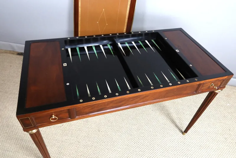 New Pamono Louis XVI Tric-Trac Game Table, Late 18th Century