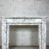 New Pamono Louis XVI White Marble Chimney, 1890s