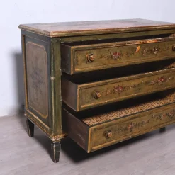 Pamono Louis XVI Wooden Three-Drawer Chest of Drawers, 1950s> Dressers, Commodes & Chests