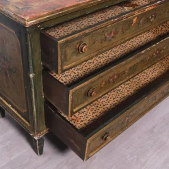 Pamono Louis XVI Wooden Three-Drawer Chest of Drawers, 1950s><noscript><img width=