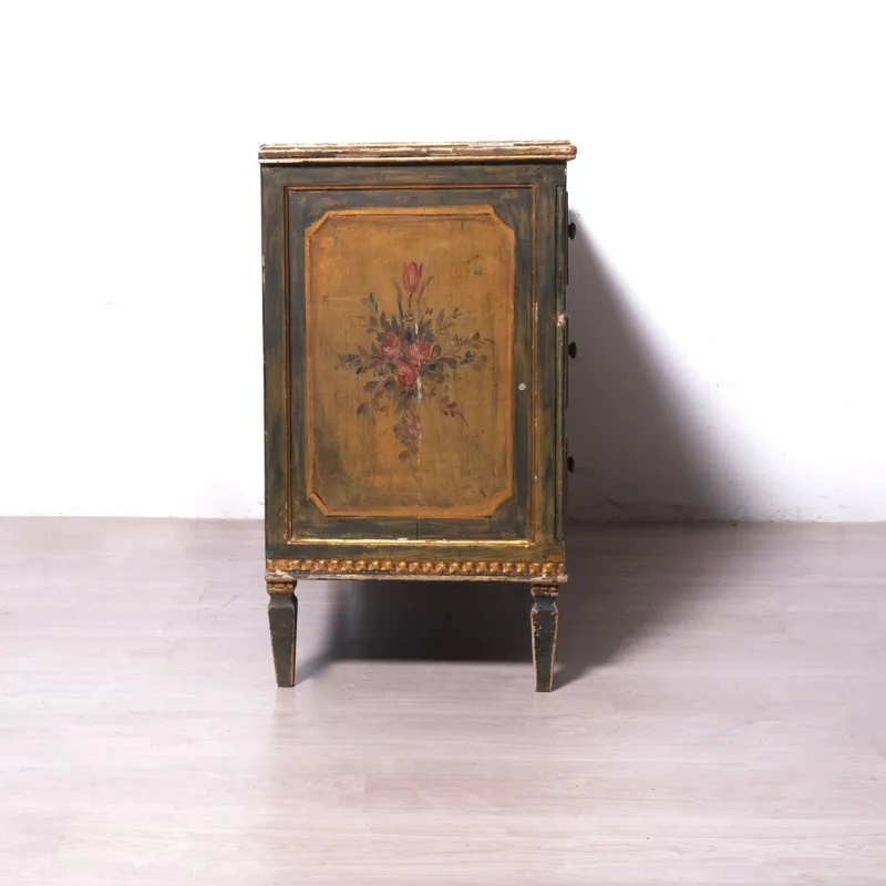 Pamono Louis XVI Wooden Three-Drawer Chest of Drawers, 1950s> Dressers, Commodes & Chests