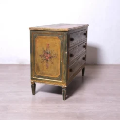 Pamono Louis XVI Wooden Three-Drawer Chest of Drawers, 1950s><noscript><img width=