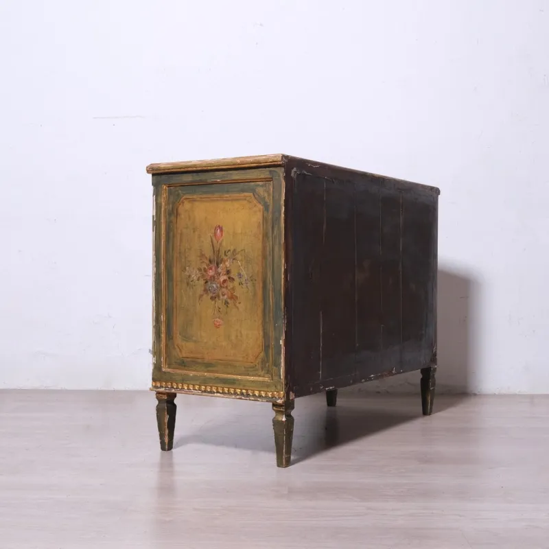 Pamono Louis XVI Wooden Three-Drawer Chest of Drawers, 1950s> Dressers, Commodes & Chests
