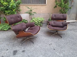 Pamono Lounge Chair in Grey Fabric by Charles & Ray Eames for ICF De Padova, 1960s> Daybeds & Chaises Lounges