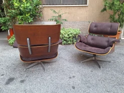 Pamono Lounge Chair in Grey Fabric by Charles & Ray Eames for ICF De Padova, 1960s> Daybeds & Chaises Lounges
