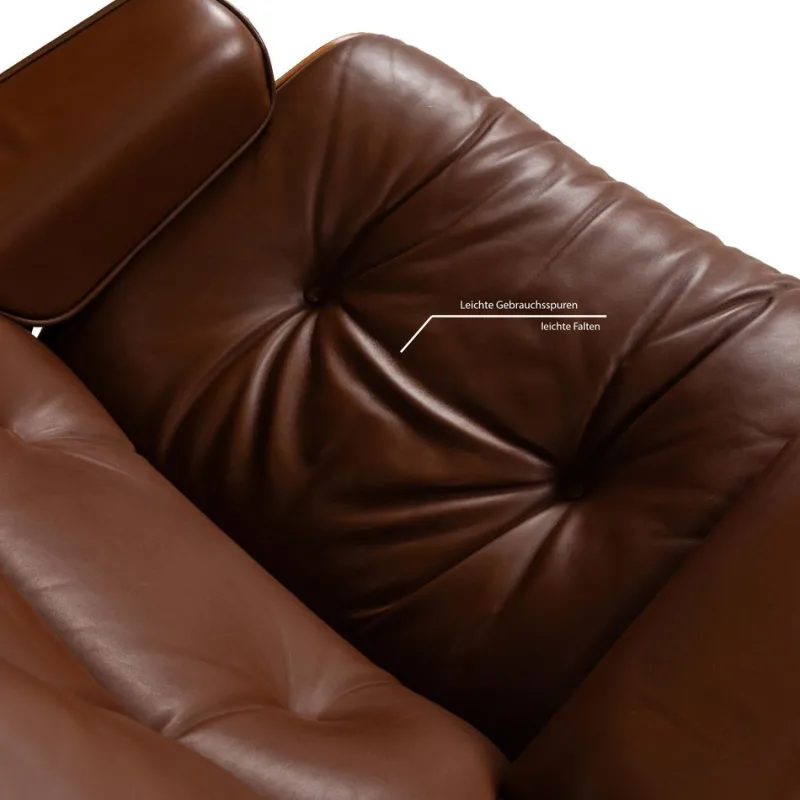 Pamono Lounge Chair in Leather by Charles & Ray Eames for Herman Miller> Lounge Chairs & Armchairs