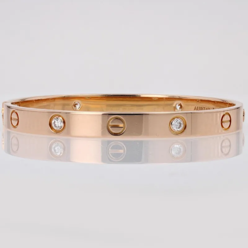 Pamono Love 4 Diamonds 18 Karat Rose Gold Bracelet from Cartier> Bracelets