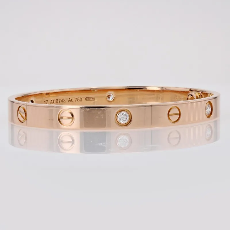 Pamono Love 4 Diamonds 18 Karat Rose Gold Bracelet from Cartier> Bracelets