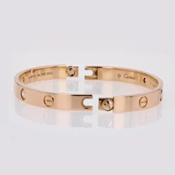 Pamono Love 4 Diamonds 18 Karat Rose Gold Bracelet from Cartier><noscript><img width=