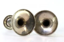 Pamono Low Candlesticks in Silver, Set of 2><noscript><img width=