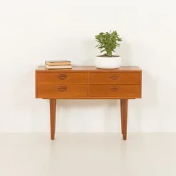 New Pamono Low Dresser in Teak by Kai Kristiansen for Feldballe Møbelfabrik, Denmark, 1960s