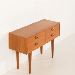 New Pamono Low Dresser in Teak by Kai Kristiansen for Feldballe Møbelfabrik, Denmark, 1960s