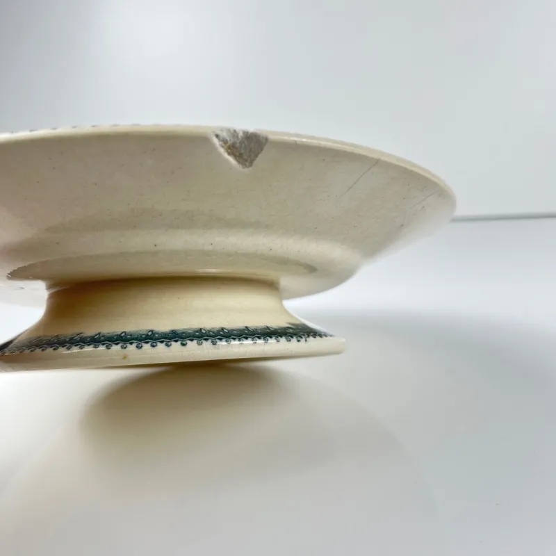 Pamono Low Fruit Bowl in Blue Iron Earth, 1800s> Bowls