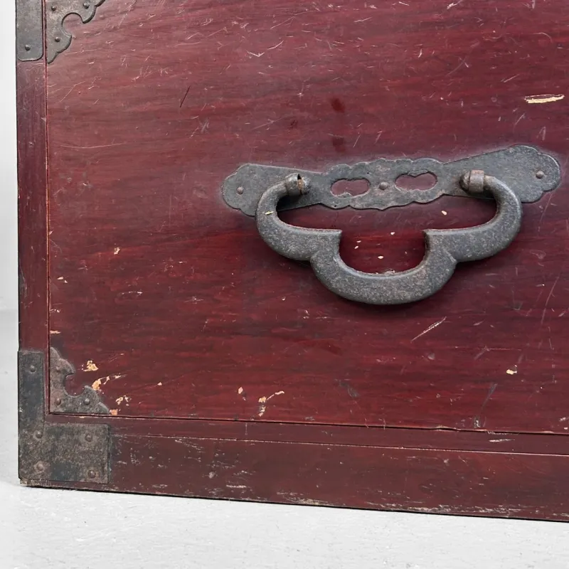 Pamono Low Japanese Meiji Tansu Chest of Drawers, 1910s> Cabinets & Wardrobes