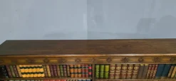 Outlet Pamono Low Open Adjustable Bookcase in Mahogany, 1900s