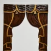 Best Pamono Low Relief Wooden Sculptered and Gilded Curtains, 1920s, Set of 2