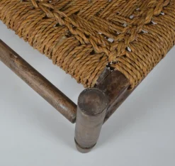 Discount Pamono Low Rope Lounge Chair by Audoux-Minet, France, 1950s