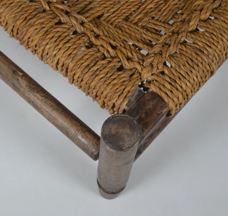 Discount Pamono Low Rope Lounge Chair by Audoux-Minet, France, 1950s