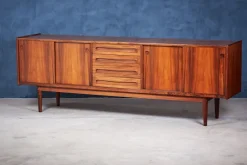 Pamono Low Rosewood Sideboard by Johannes Andersen for Uldum Møbelfabrik, 1960s><noscript><img width=