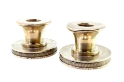 Discount Pamono Low Silver Candlesticks with Relief Friezes, Set of 2